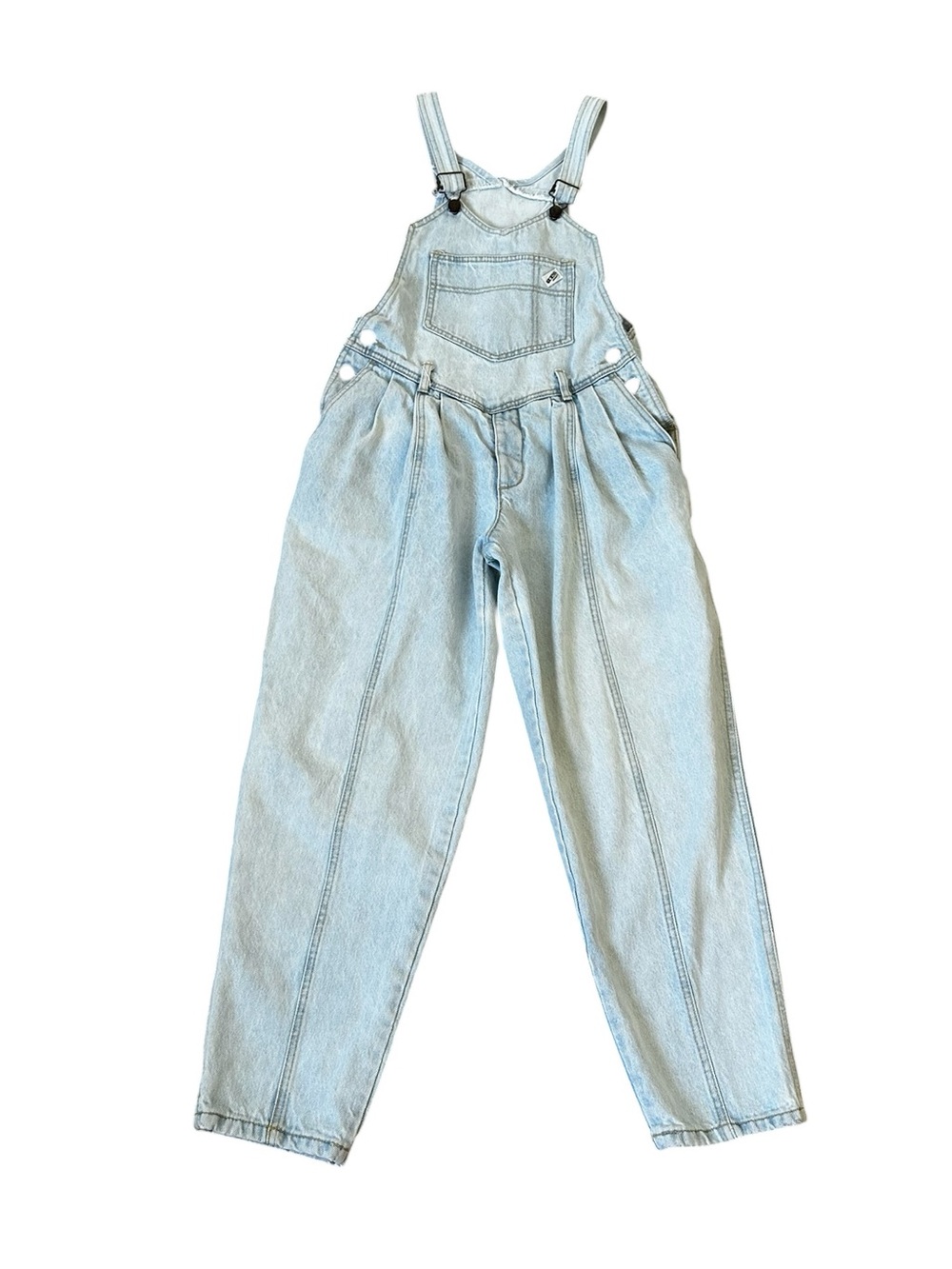 Vintage Guess Georges Marciano Denim Bib Overalls Light Blue 80s Grunge Kidcore